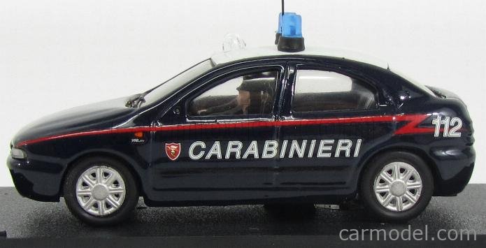 GIOCHER BR01C Scale 1 43 FIAT BRAVA CARABINIERI 1999 BLUE WHITE