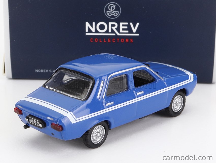 NOREV 511255 Echelle 1 87 RENAULT 12 GORDINI 1971 LIGHT BLUE WHITE