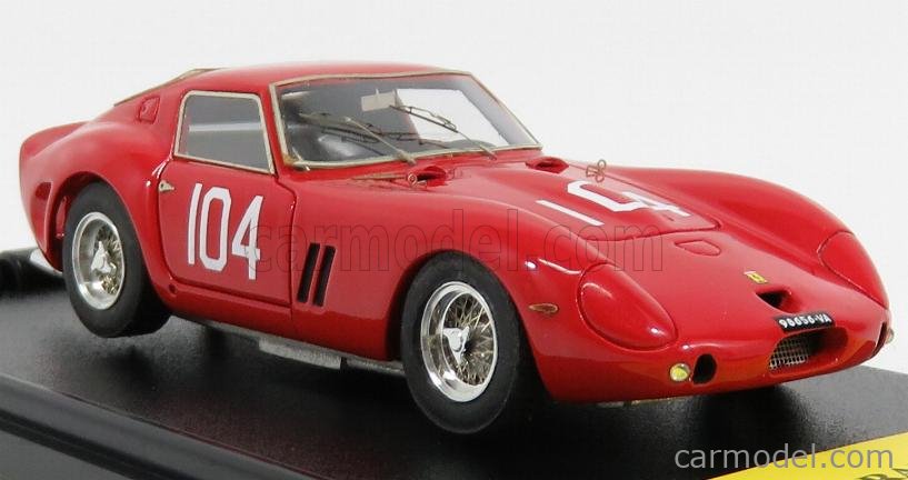 BBR MODELS KIT037 Scala 1 43 FERRARI 250 GTO N 104 TARGA FLORIO 1963 RED