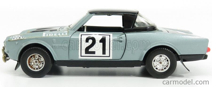 Burago Scale Fiat Abarth Rally N Light Green Met Black