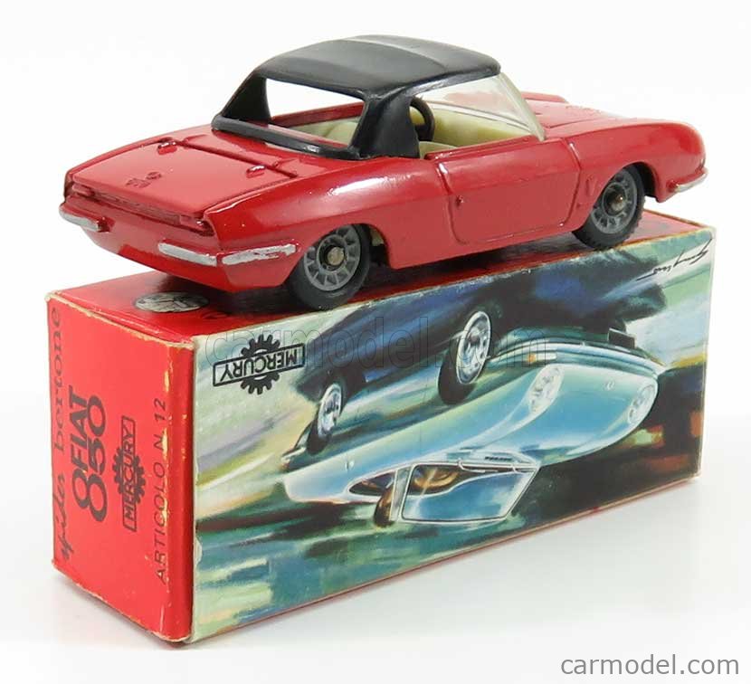 MERCURY ITALY 12 Scale 1 43 FIAT 850 SPIDER BERTONE RED