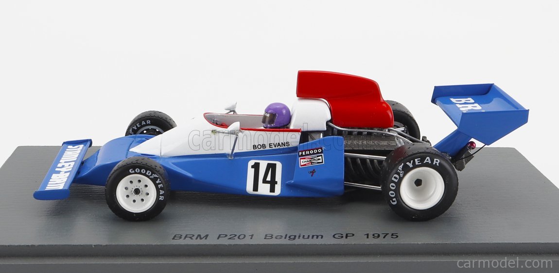 SPARK MODEL S4799 Scale 1 43 BRM F1 P201 N 14 BELGIUM GP 1975 BOB