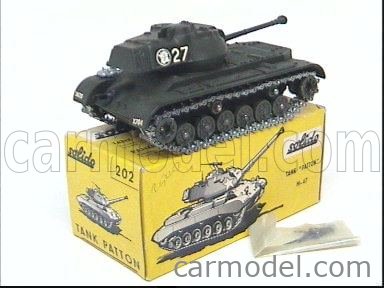 SOLIDO 202 Scale 1 55 DATP PATTON M47 TANK MILITARY GREEN