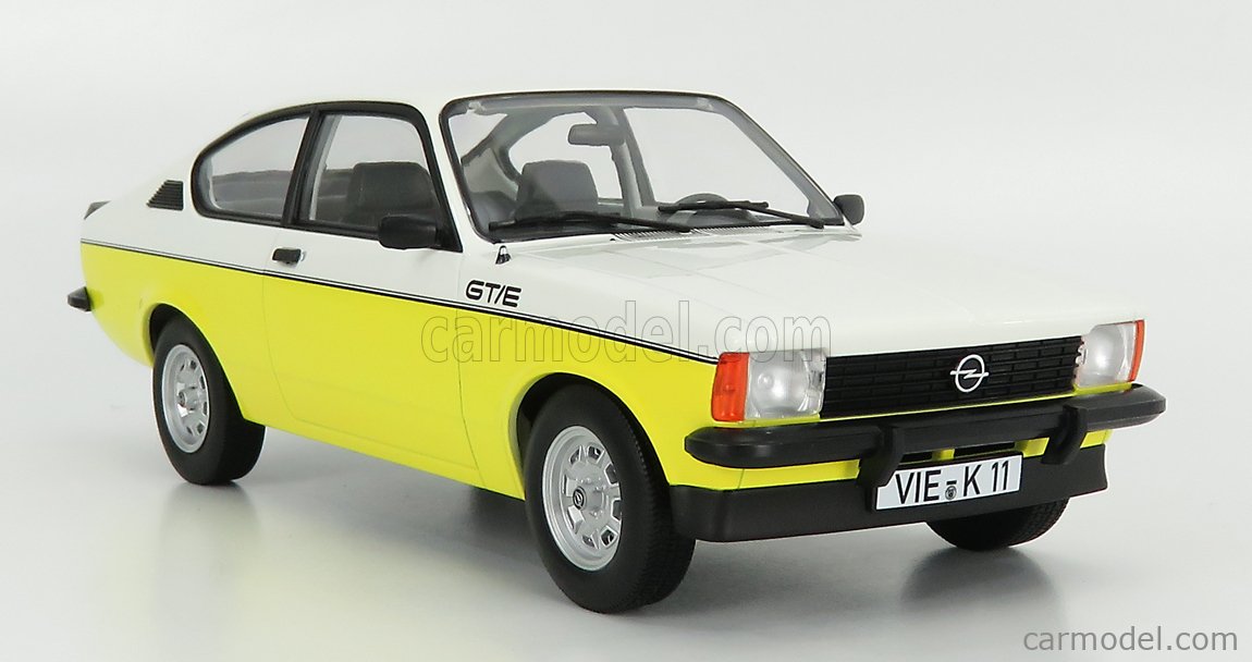 NOREV 183650 Scale 1 18 OPEL KADETT GT E 1977 WHITE YELLOW