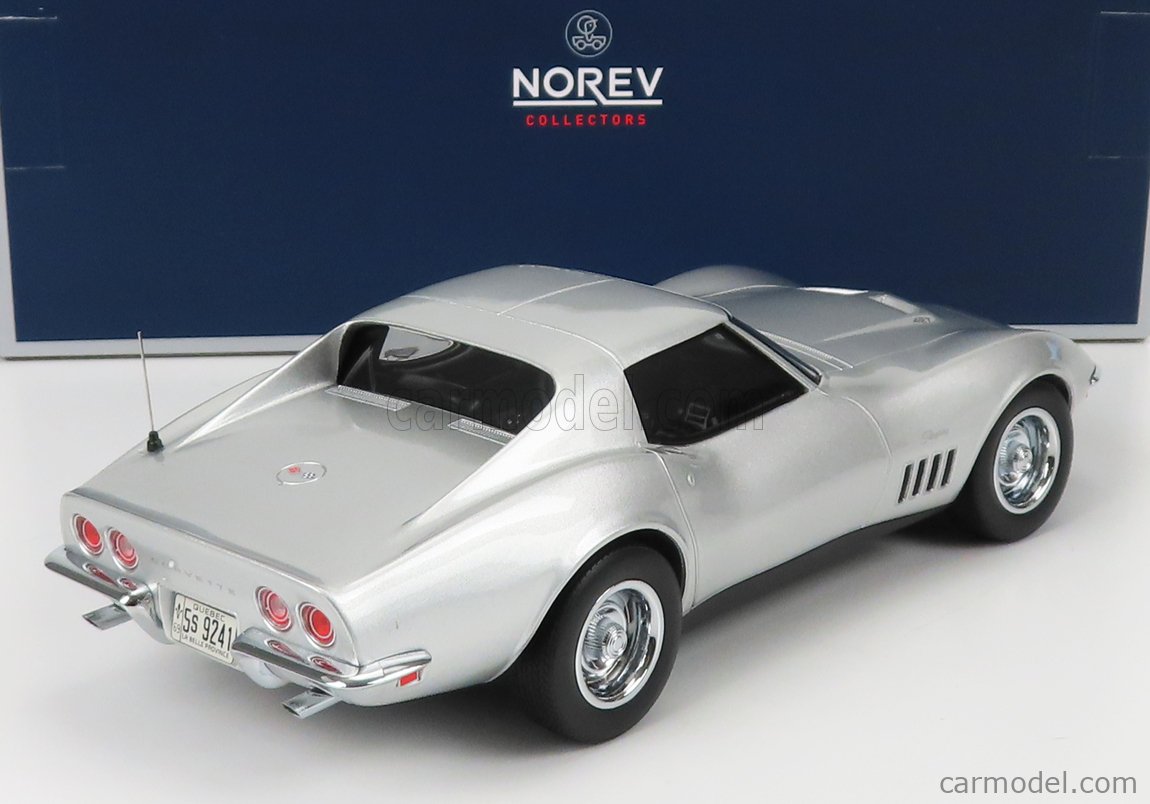 Norev Scale Chevrolet Corvette Coupe Silver