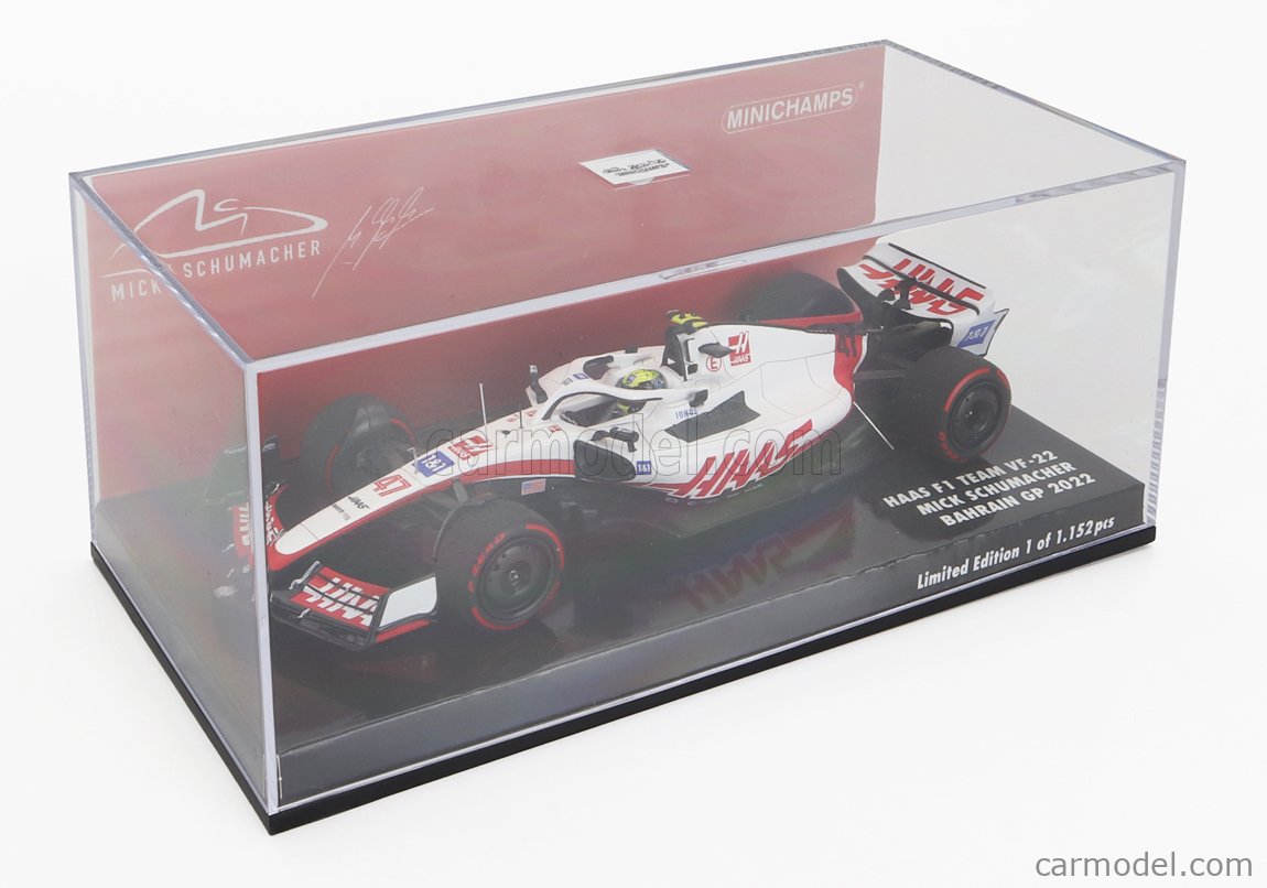 MINICHAMPS 417220147 Scale 1 43 HAAS F1 VF 22 FERRARI TEAM HAAS N 47