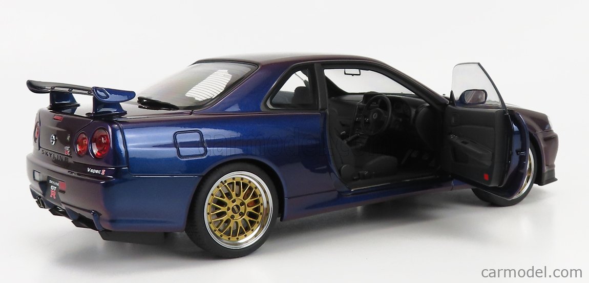 AUTOART 77403 Scale 1 18 NISSAN SKYLINE GT R R34 V SPEC II NUR WITH