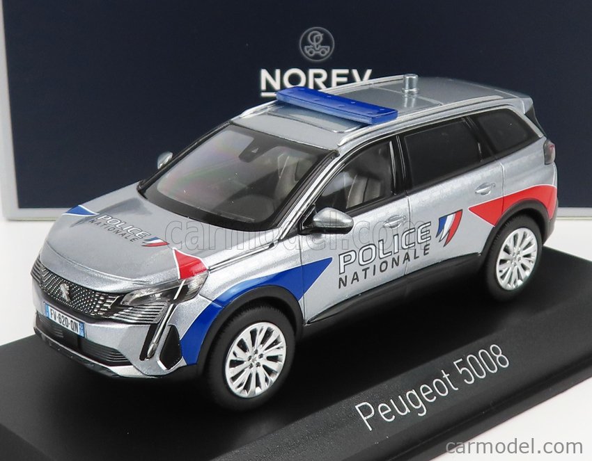 Norev Scale Peugeot Gt Police Nationale Silver