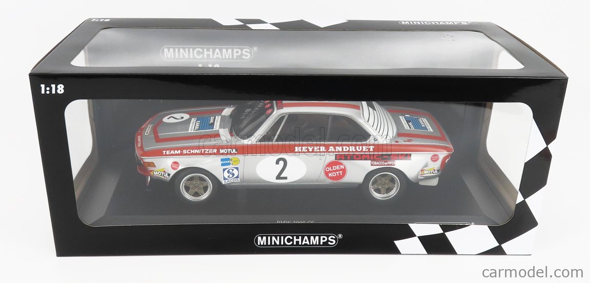 MINICHAMPS 155722702 Scala 1 18 BMW 2800 CS TEAM SCHNITZER N 2 WINNER