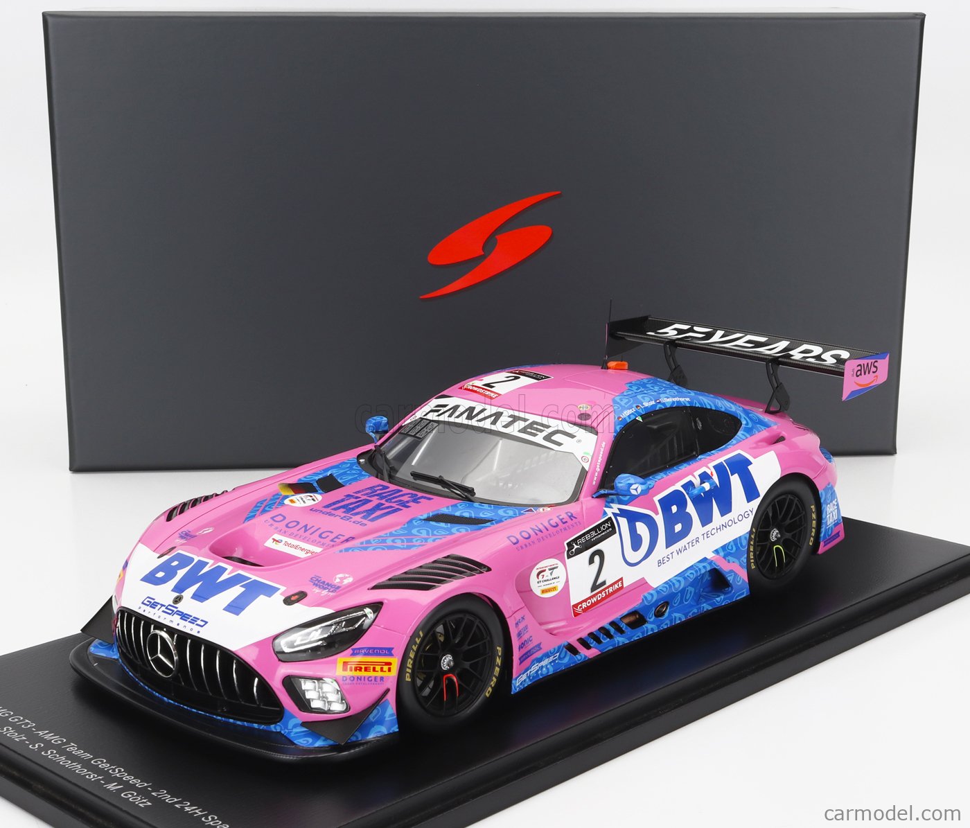 Spark Model Sb Echelle Mercedes Benz Gt Amg Team Getspeed