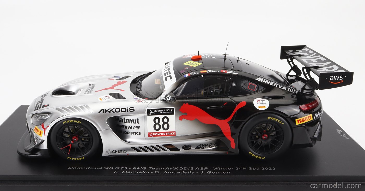 SPARK MODEL 18SB050 Scale 1 18 MERCEDES BENZ GT3 AMG TEAM AKKODIS ASP