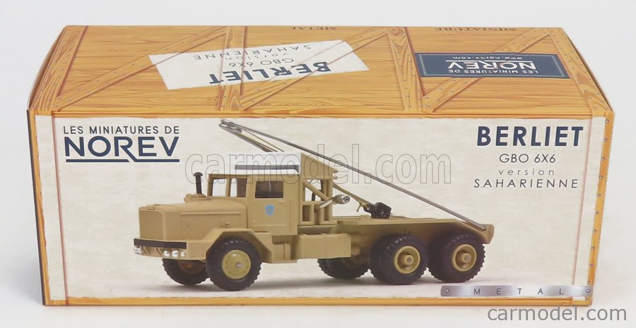 NOREV CL6931 Scale 1 50 BERLIET GBO 6X6 TRUCK SAHARA VERSION 1960 BEIGE