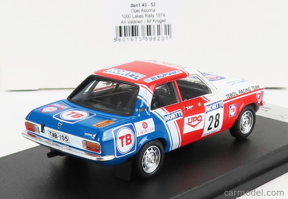 TROFEU TRFDSN53 Scale 1 43 OPEL ASCONA Night Version N 28 RALLY