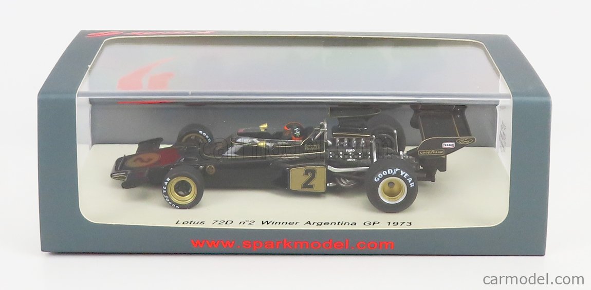 SPARK MODEL S2149 Scala 1 43 LOTUS F1 72D N 2 WINNER ARGENTINA GP