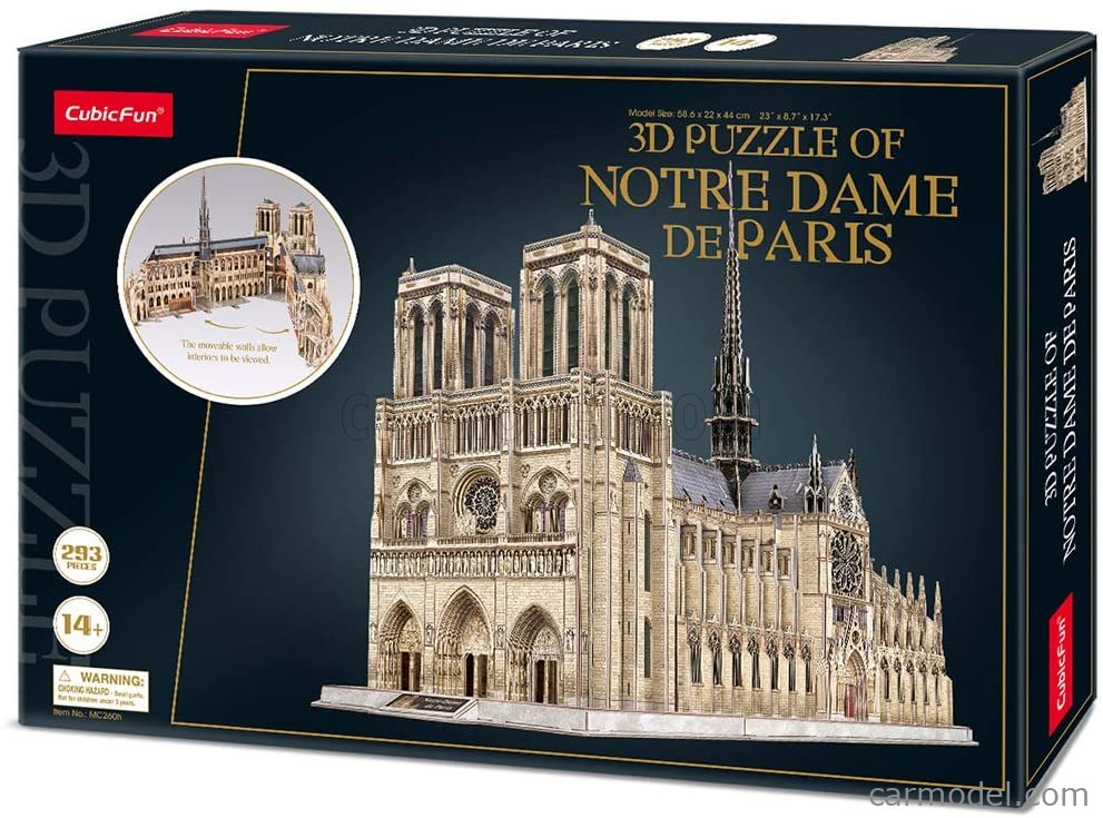 CUBICFUN CF MC260H Escala 1 250 PUZZLE KIT 3D IN FOAM NOTRE DAME DE