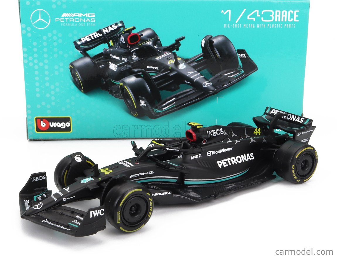 BURAGO BU38080 HAM Masstab 1 43 MERCEDES GP F1 W14 TEAM MERCEDES AMG