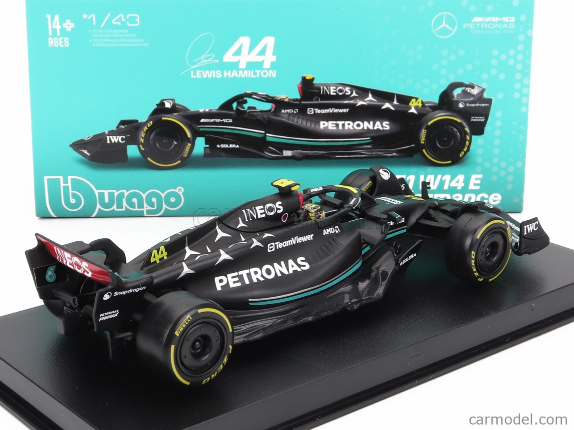 BURAGO 18 38081 HAM Scale 1 43 MERCEDES GP F1 W14 TEAM MERCEDES AMG