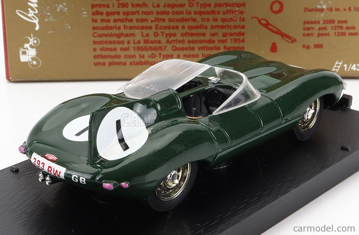 Brumm R Old Scale Jaguar D Type N H Le Mans Paul