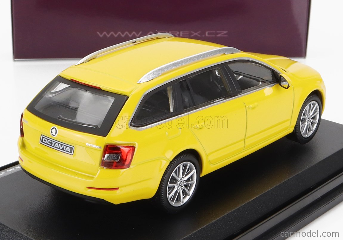 ABREX 143AB 027GT Escala 1 43 SKODA OCTAVIA III COMBI 2013 YELLOW