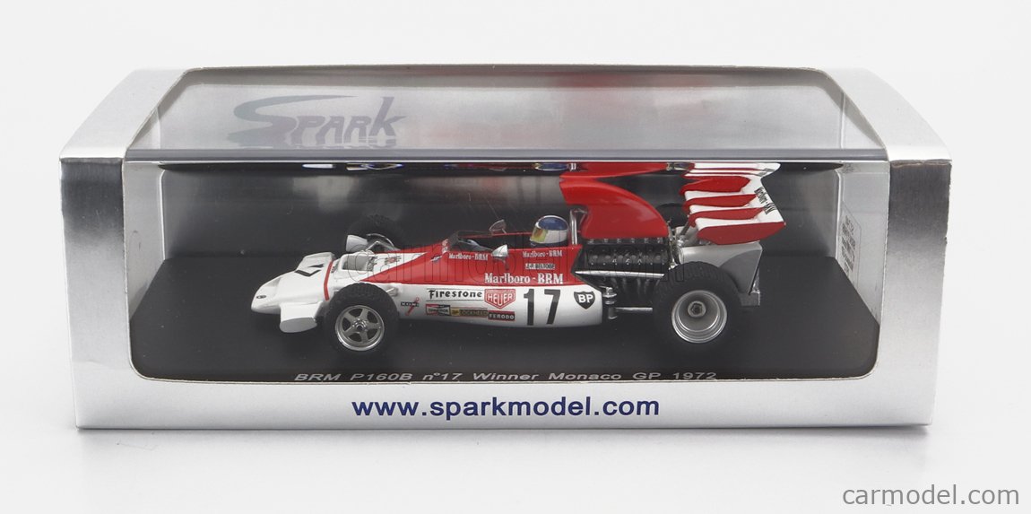 SPARK MODEL S1740 Echelle 1 43 BRM F1 P160B N 17 WINNER MONACO GP