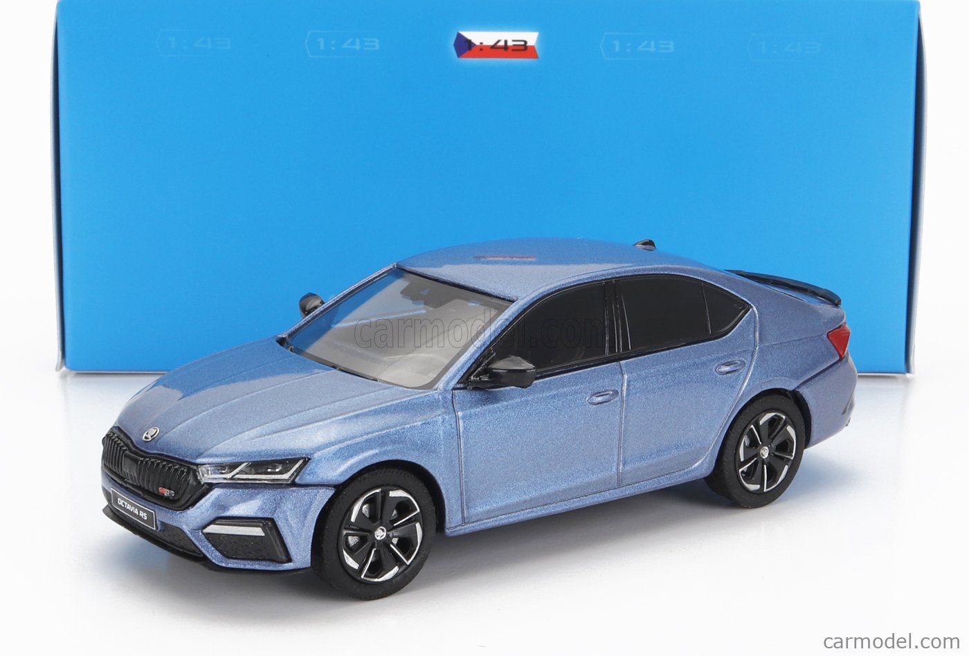 ABREX 143ABZ 037MZ Scale 1 43 SKODA OCTAVIA IV RS 2020 LIGHT BLUE MET