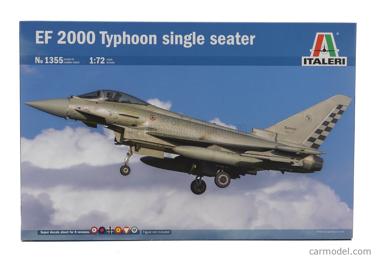 ITALERI IT1355 Scale 1 72 EUROFIGHTER EF 2000 TYPHOON AIRPLANE SINGLE