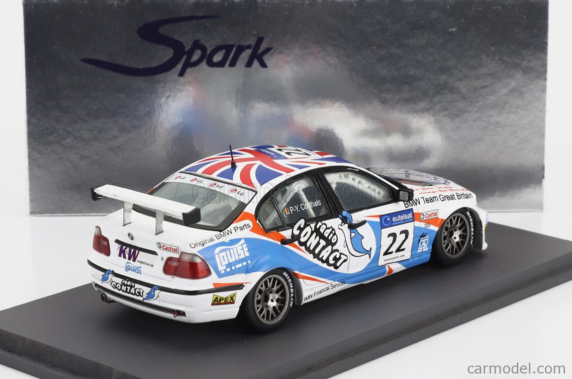 SPARK MODEL S0407 Scale 1 43 BMW 3 SERIES 320i TEAM GREAT BRITAIN N