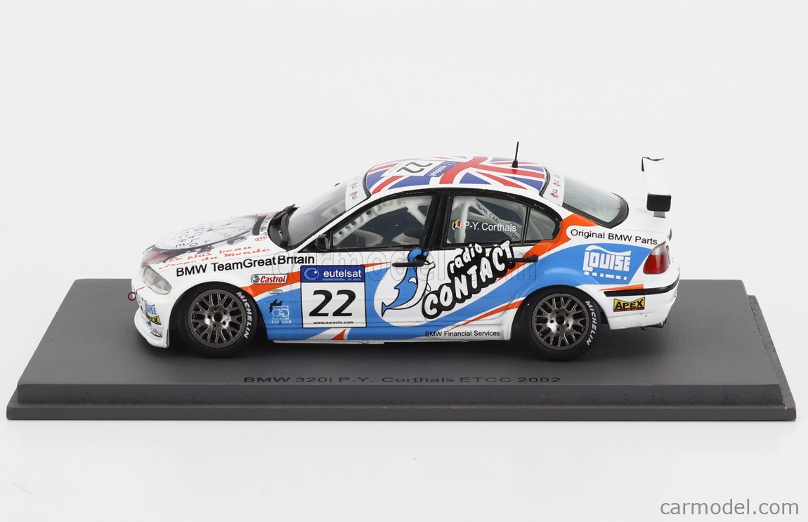 SPARK MODEL S0407 Scale 1 43 BMW 3 SERIES 320i TEAM GREAT BRITAIN N