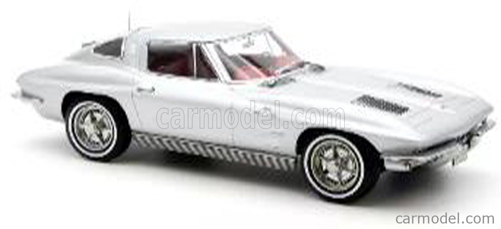 NOREV 189052 Scale 1 18 CHEVROLET CORVETTE STINGRAY COUPE 1963 SILVER