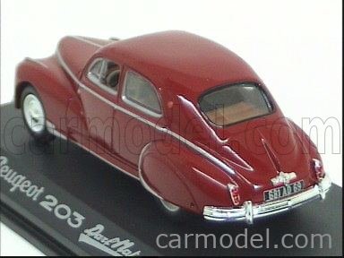 Norev Scale Peugeot Darl Mat Red