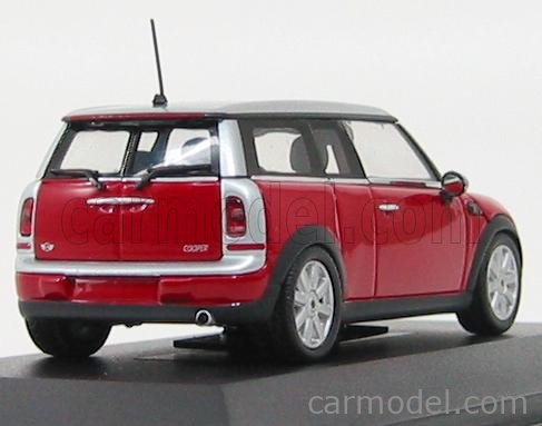 MINICHAMPS 431138610 Scala 1 43 MINI COOPER CLUBMAN 2007 RED GREY