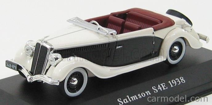 Edicola Cde Echelle Salmson S E Cabriolet White Blaclk