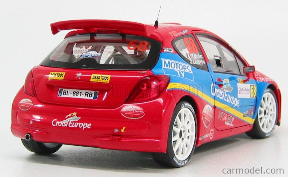 SUN STAR 05432 Scale 1 18 PEUGEOT 207 S2000 N 68 RALLY ALSACE FRANCE