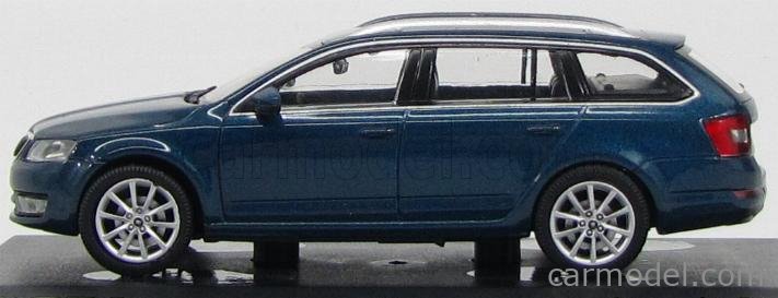 ABREX 143AB 027KJ Scale 1 43 SKODA OCTAVIA III COMBI 2013 LAVA BLUE MET