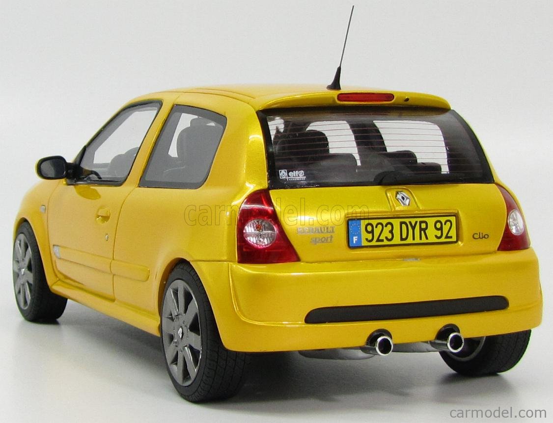 OTTO MOBILE OT552 Scale 1 18 RENAULT CLIO RS PHASE 3 2004 SIRIUS YELLOW