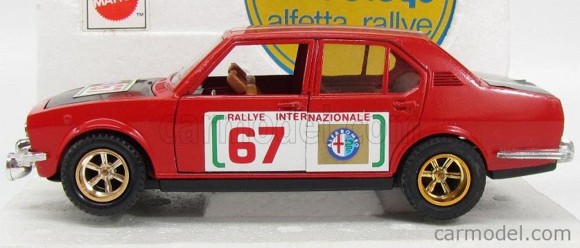 Mebetoys Mattel Scala Alfa Romeo Alfetta Rally