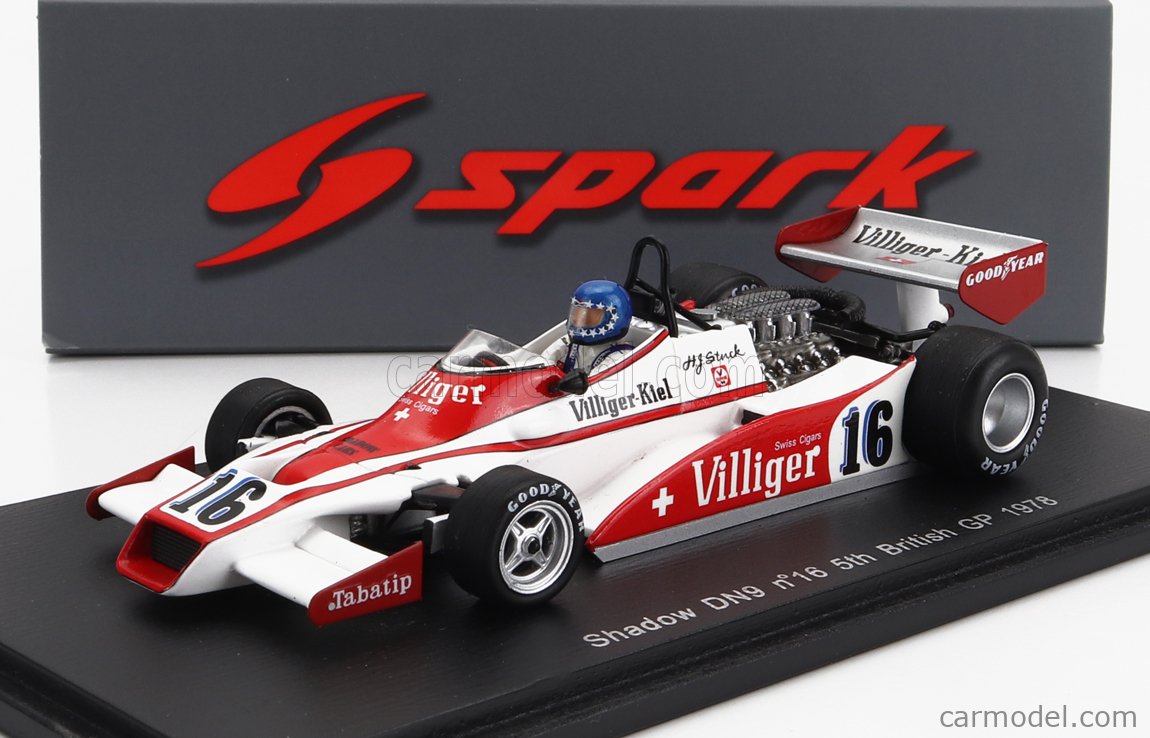 SPARK MODEL S1694 Masstab 1 43 SHADOW F1 DN9 N 16 BRITISH GP 1978