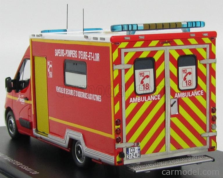 ALERTE ALERTE0034 Scale 1 43 RENAULT MASTER VAN VSAV 28 AMBULANCE