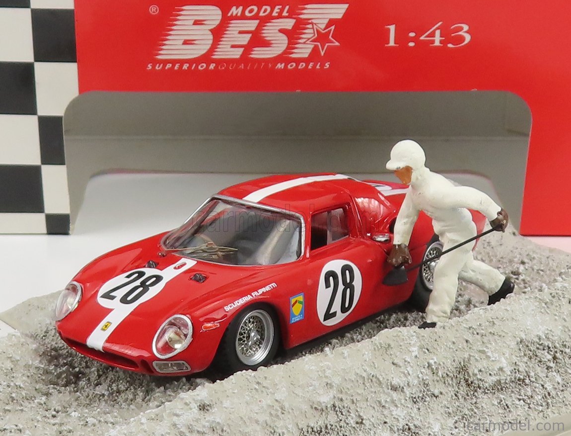 BEST MODEL 9608 Scale 1 43 FERRARI 250LM 3 3L V12 N 28 TEST 24h LE