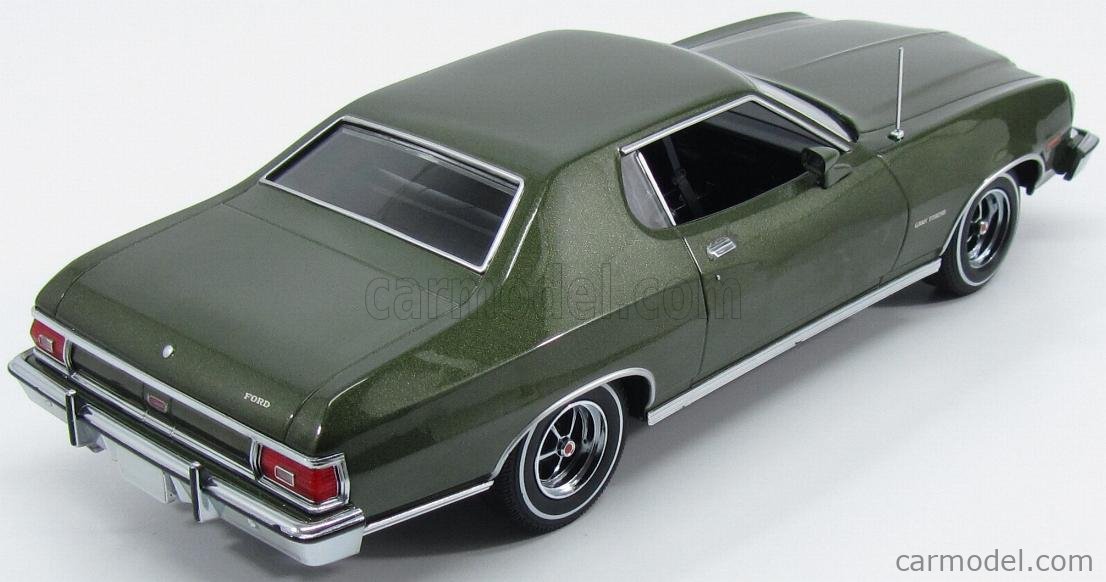 Greenlight Scale Ford Usa Gran Torino Dark Green Met