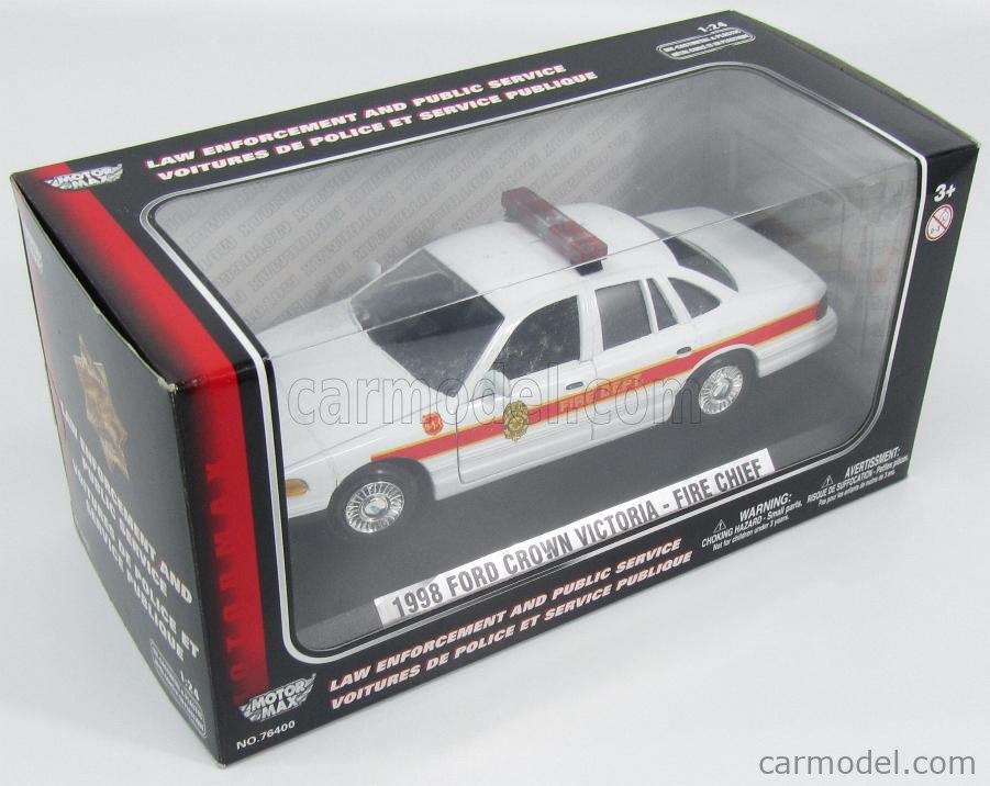 MOTOR MAX 76447 Scale 1 24 FORD USA CROWN VICTORIA FIRE CHIEF