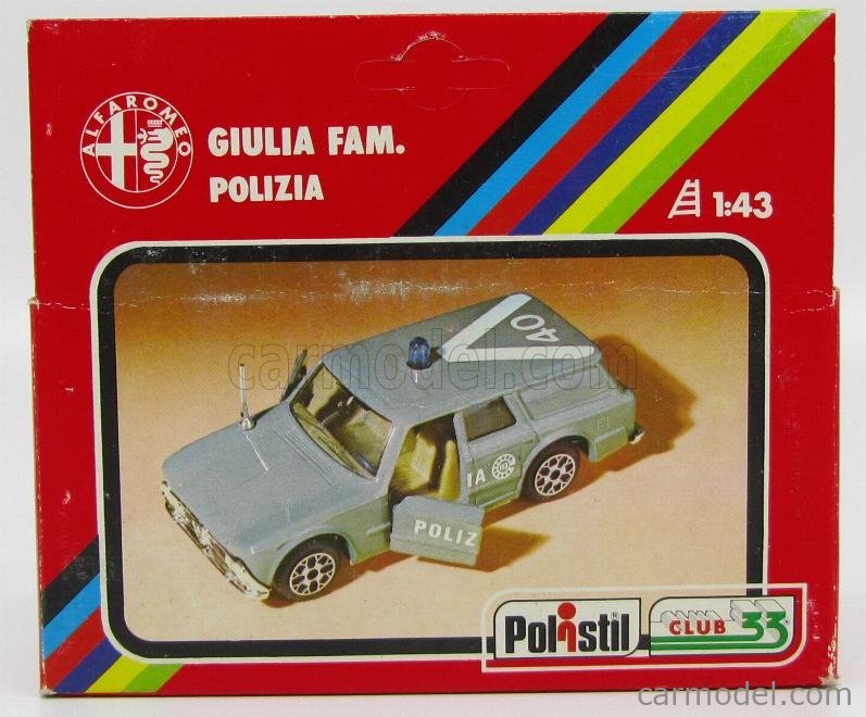 Politoys Polistil Ce Scale Alfa Romeo Giulia Sw Polizia N