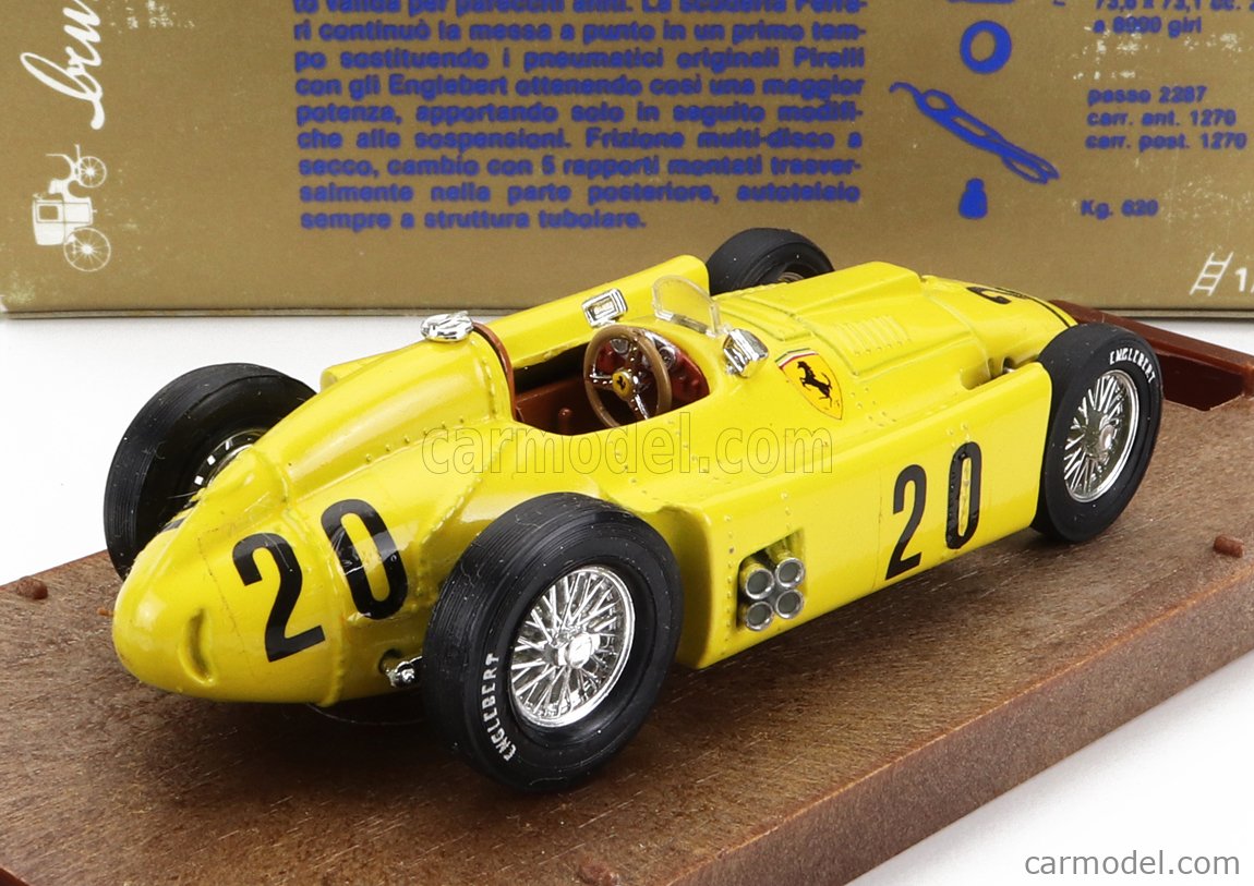 BRUMM R128-OLD Echelle 1/43 | FERRARI F1 LANCIA D50 N 20 1956 LIGHT YELLOW