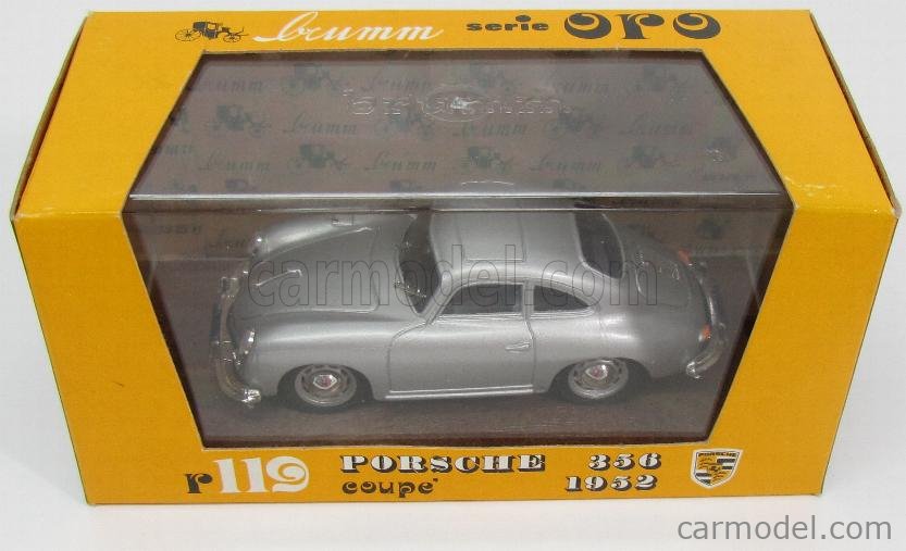 BRUMM R119-OLD Масштаб 1/43 | PORSCHE 356 COUPE 1952 SILVER