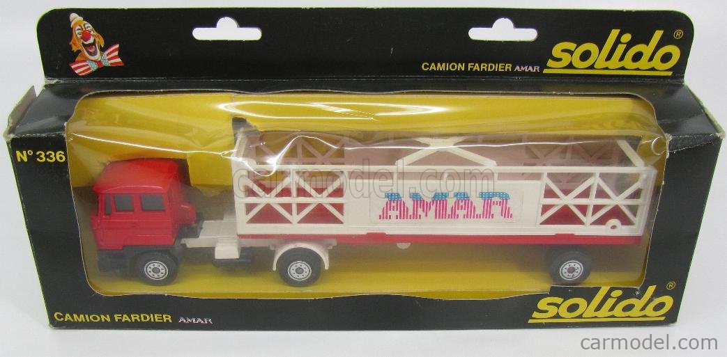 Solido N°336 – Camion DAF Remorque Fardier AMAR – 1/50 – Neuf En Boîte – France