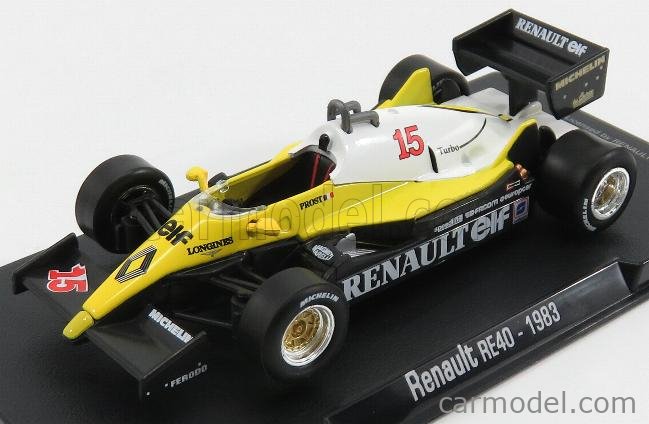 Edicola Gl15 Scale 1 43 Renault F1 Re40 N 15 19 Alain Prost Yellow White