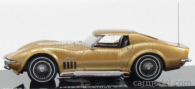 Coche modelo escala 1:43 1969 Corvette Coupe Riverside Gold 