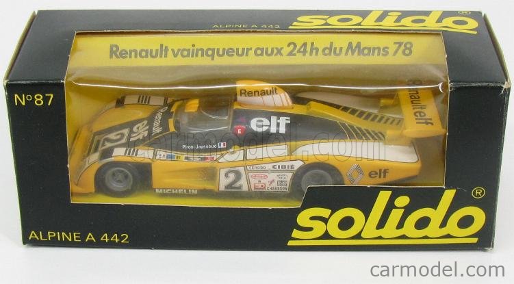 Spark Alpine Renault A442B #2 – Vainqueur Le Mans 1978 – Pironi/Jaussaud – 1/43 Résine