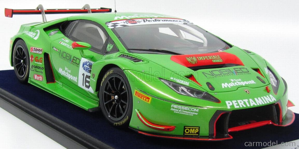 Look Smart 1/18 Lamborghini Huracan LP620-2 Super Trofeo – Grise – Résine