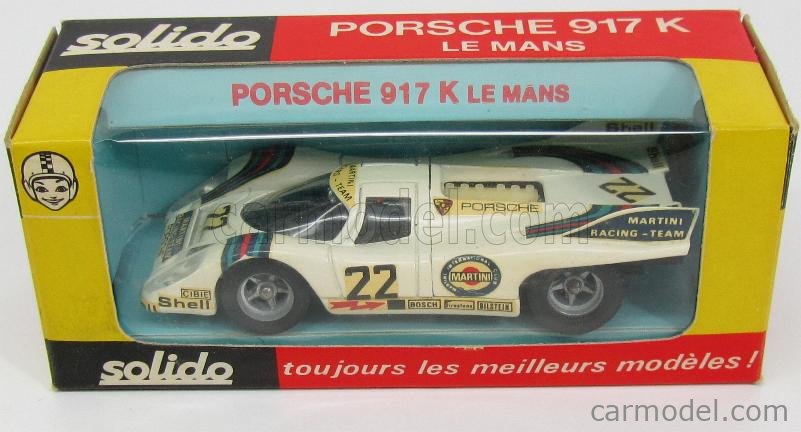 Solido 198 Echelle 1 43 Porsche 917k Team Martini Racing N 22 Winner 24h Le Mans 1971 H Marko G Van Lennep White